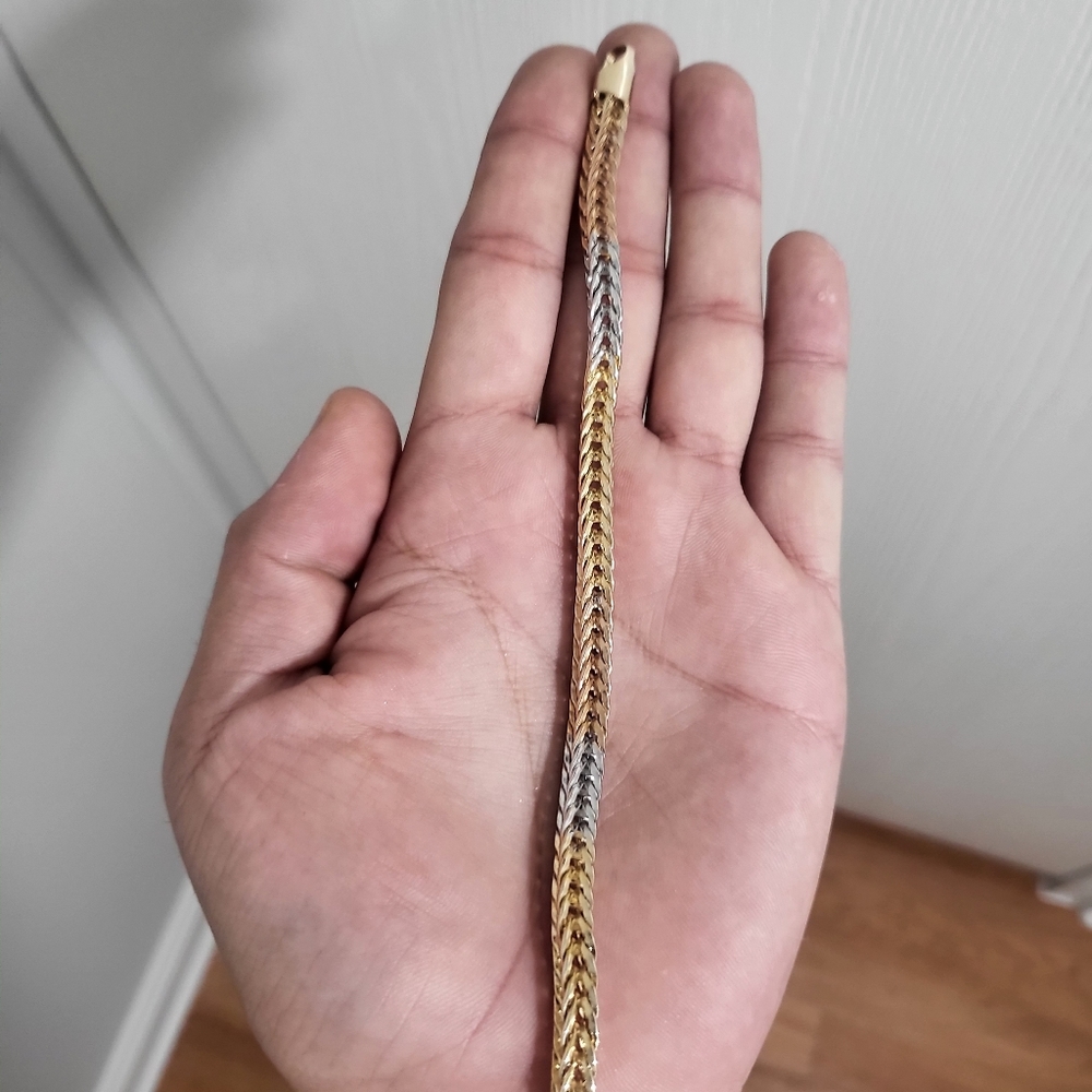 Women's gold plated bracelet new, 3 tones